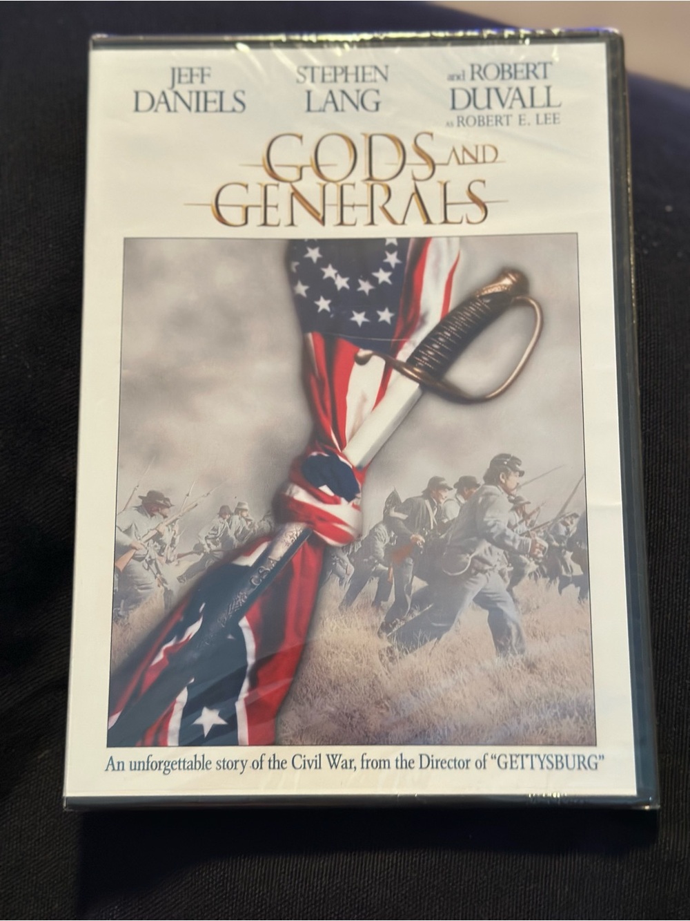 Gods and Generals VHS Movie with Red, White, Blue Cover